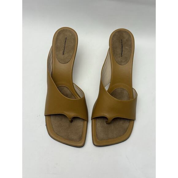 New Women’s Wandler Julio Sandal Mule in Sparrow Mix Tan Leather Size 40 US 10 - Picture 2 of 9